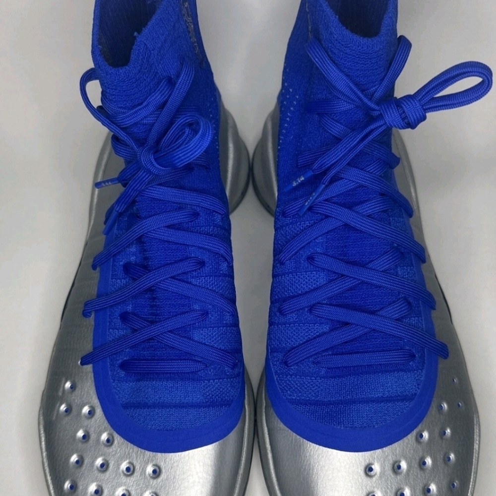 Rare Under Armour Curry 4 Steph Royal Blue Metallic 1298306-403 Men’s  Size 11
